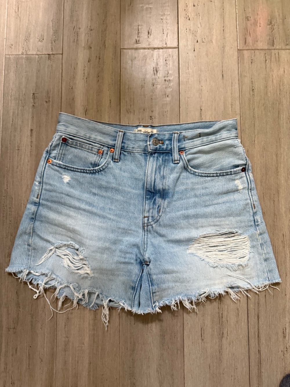 Madewell Relaxed Mid Length Denim Shorts
